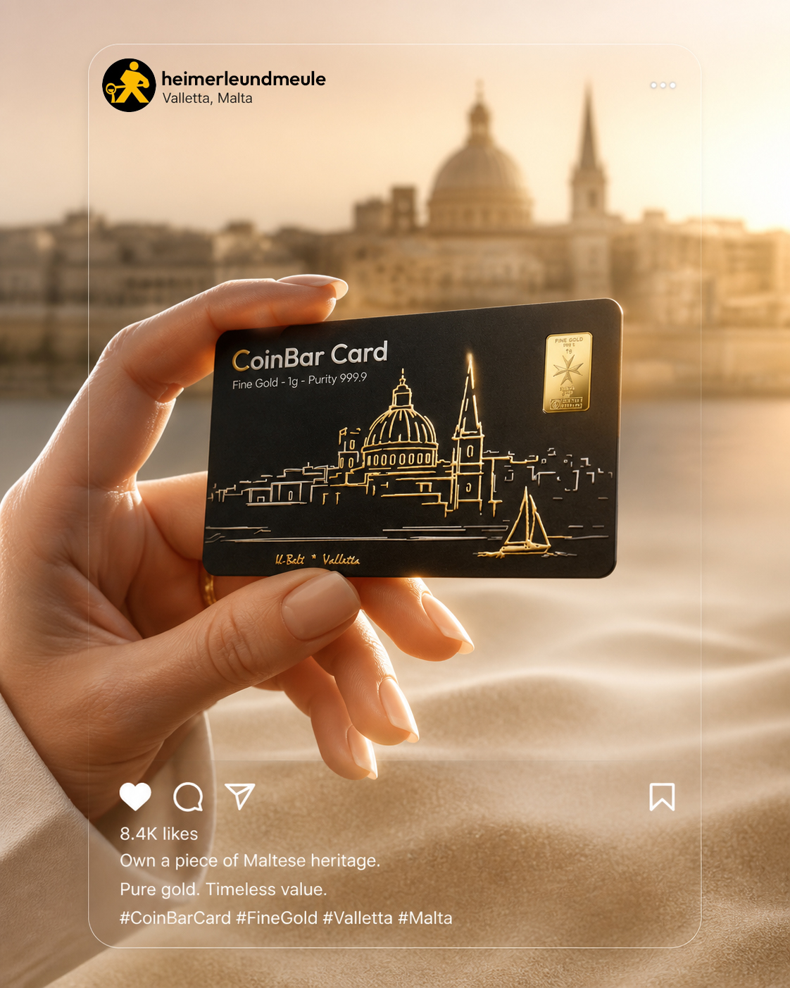 Hand mit Card