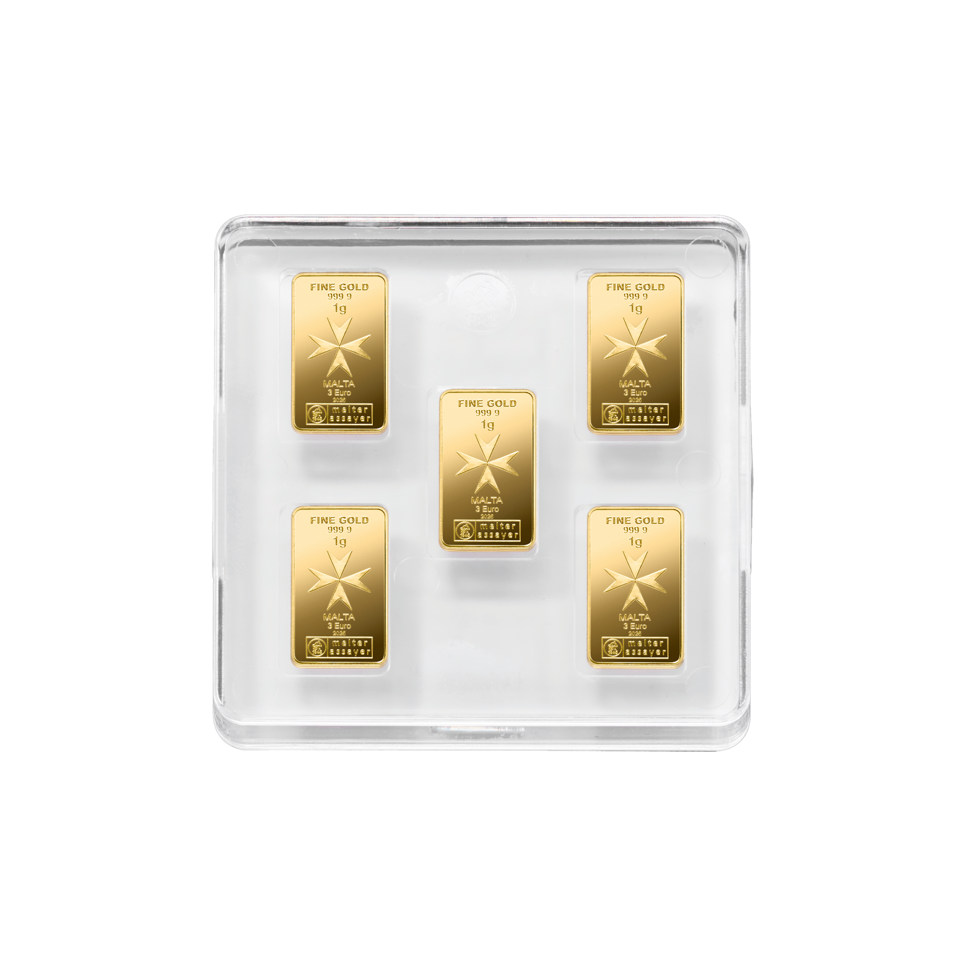 Malta CoinBar Box Gold